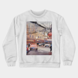 Acuarela urbana Crewneck Sweatshirt